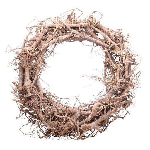 36cm Round Twig Wreath Christmas Wreath Wood - Lost Land Interiors