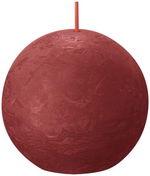 Bolsius Rustic Delicate Red Ball Candle (76mm) - Lost Land Interiors