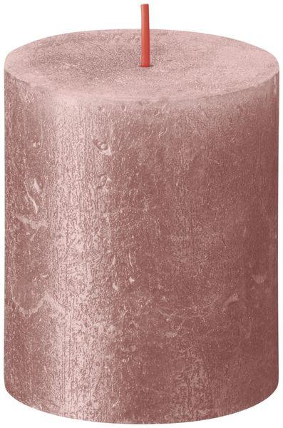 Pink Bolsius Rustic Shimmer Metallic Candle (80 x 68 mm) - Lost Land Interiors