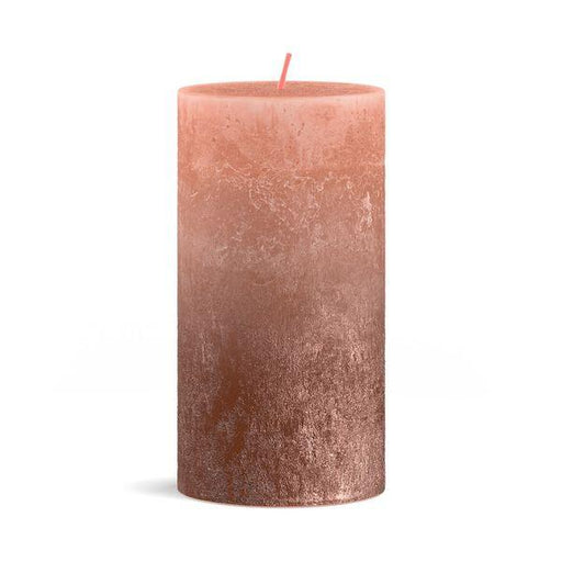 Caramel and Copper Bolsius Sunset Pillar Candle (130mm x 68mm) - Lost Land Interiors