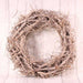 Large 42cm White Washed Twig Wreath Christmas Wreath Wood - Lost Land Interiors